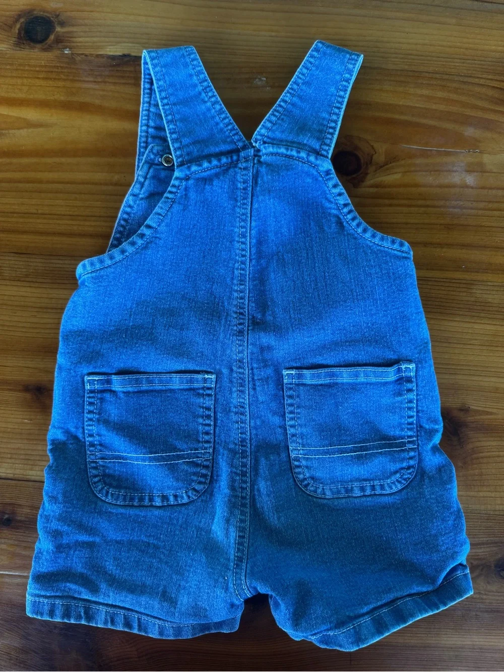 Carhartt Toddler Denim Shortall in Blue
